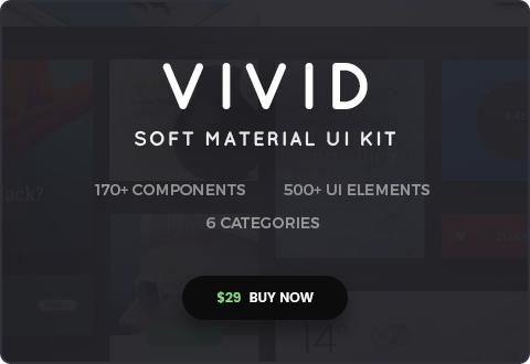 Vivid Soft Material UI Kit
